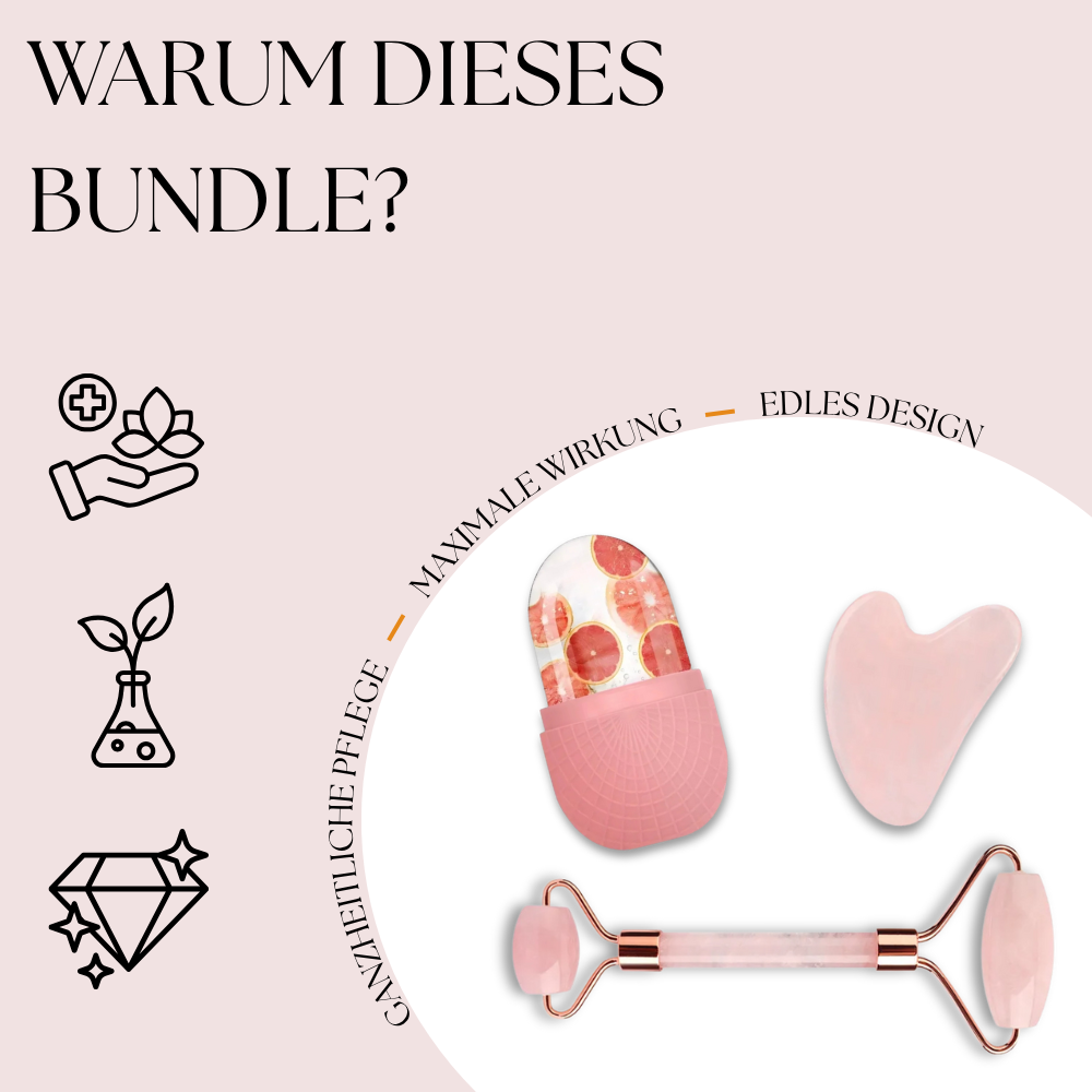 GlowRitual Set 1 – 3in1 Gua Sha Selfcare Set + Gratis Gesichtsserum