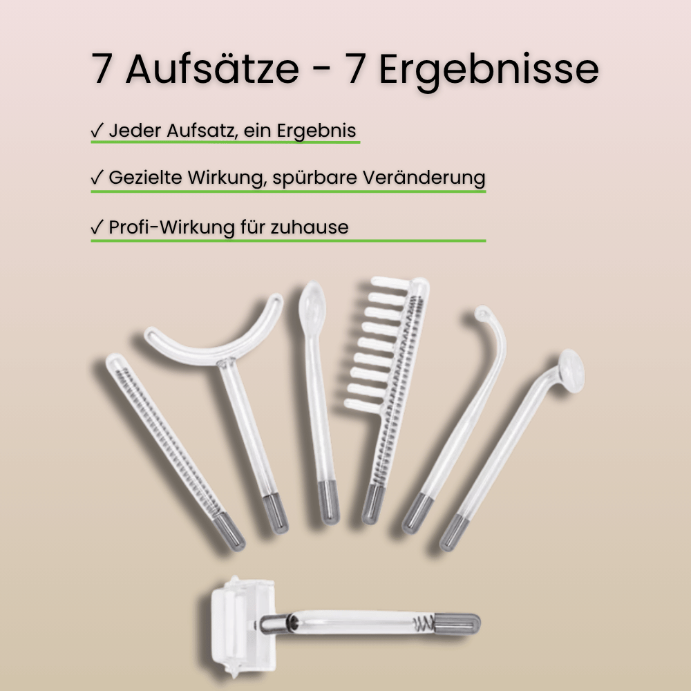 Set 1 - 7in1 Hochfrequenzstab & 7in1 LED Maske + Gratis Gesichtsserum