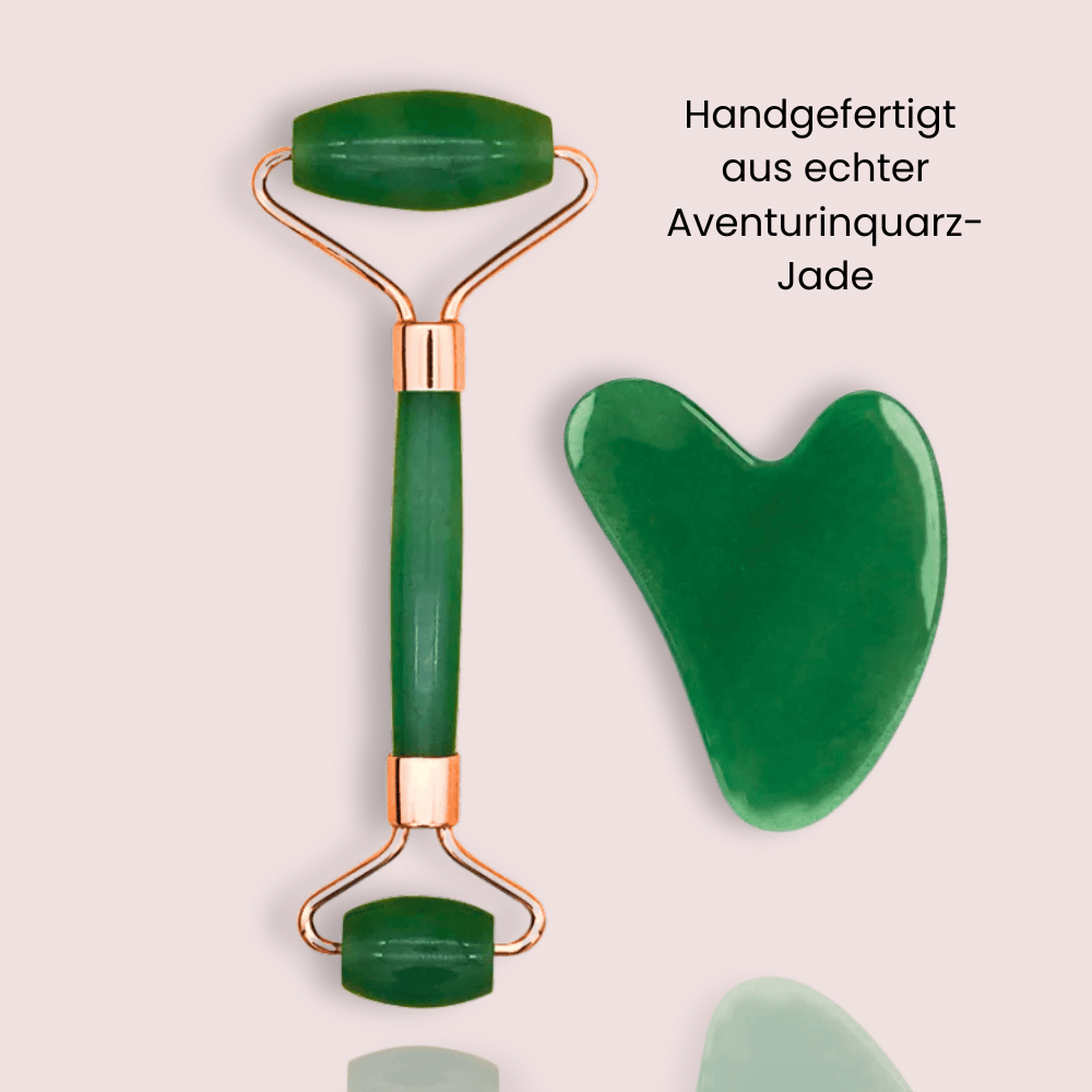 Glowritual Set 2 - 2in1 Premium Gua Sha Set + Gratis Gesichtsserum