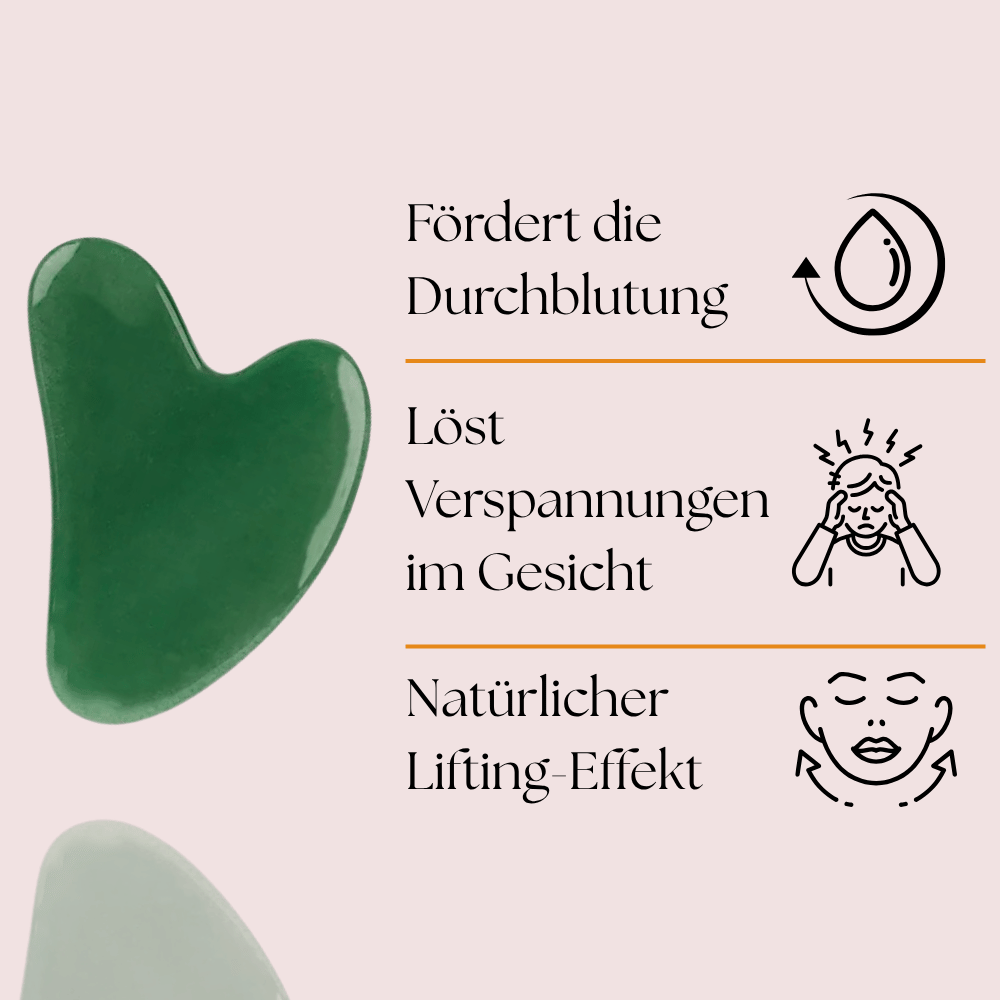 Glowritual Set 2 - 2in1 Premium Gua Sha Set + Gratis Gesichtsserum