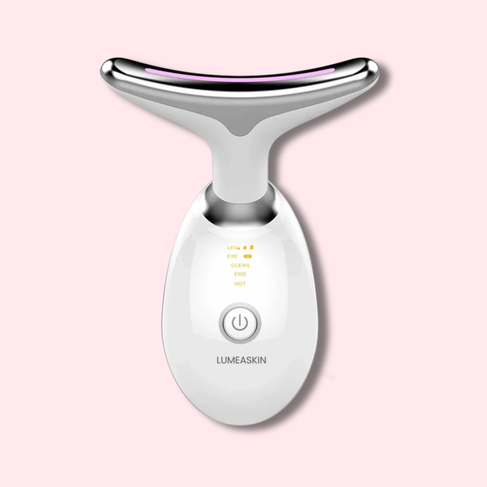 SkinGlow EMS Lifting Tool – 7in1 Gesichts- und Hals-Massagegerät mit Wärmefunktion, Mikrostrom & LED für straffere Haut und jugendlichen Glow.