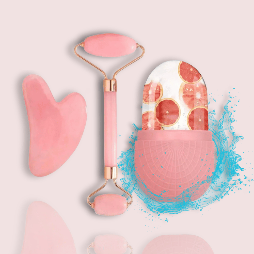 GlowRitual Set 1 – 3in1 Gua Sha Selfcare Set + Gratis Gesichtsserum