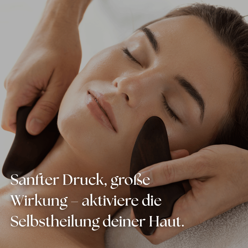 Glowritual Set 2 - 2in1 Premium Gua Sha Set + Gratis Gesichtsserum
