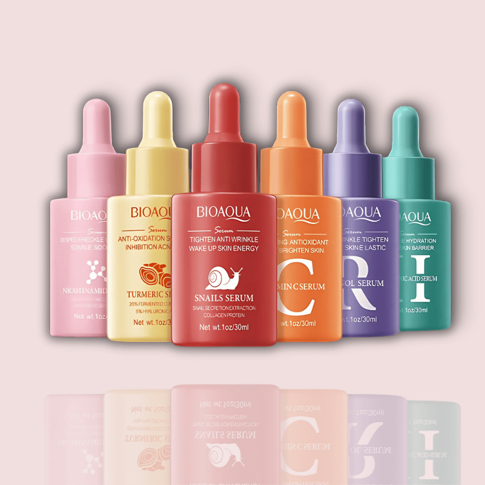 Gratis Bioaqua Serum – verschiedene Varianten wie Niacinamid, Vitamin C, Retinol & Hyaluronsäure – perfekt zum GlowRitual Gua Sha Set